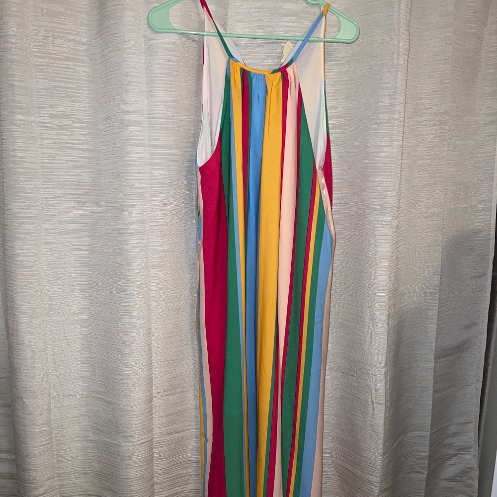 Multi Color Striped Maxi Dress